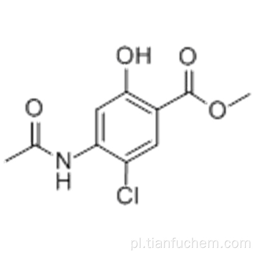 Kwas benzoesowy, 4- (acetyloamino) -5-chloro-2-hydroksy-ester metylowy CAS 24190-77-0